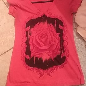 Metal Mulisha -Skull hands holding rose